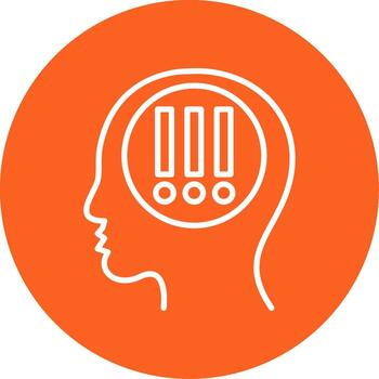 Obsessive Thought Pattern Multi Color Circle vector