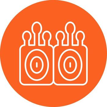 Intestinal Lining Cell Multi Color Circle vector