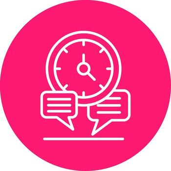 evento glifo de tiempo gráfico multi color circulo vector