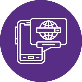 onglifo buscar motor multi color circulo vector