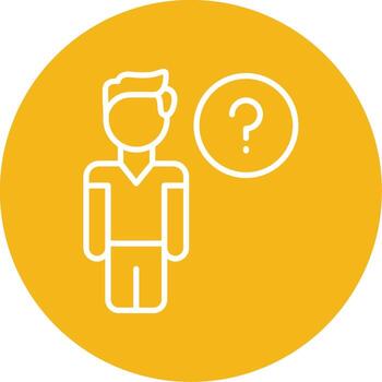 desafiante tarea dificultad multi color circulo vector