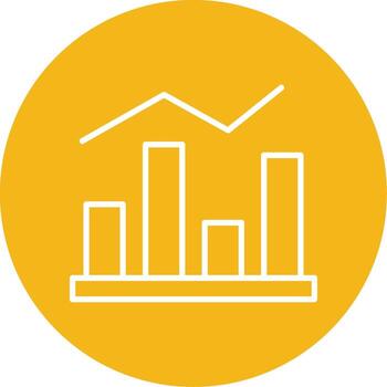 estadístico gráfico gráficos multi color circulo vector