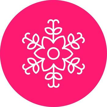 Dynamic Floral Design Multi Color Circle vector