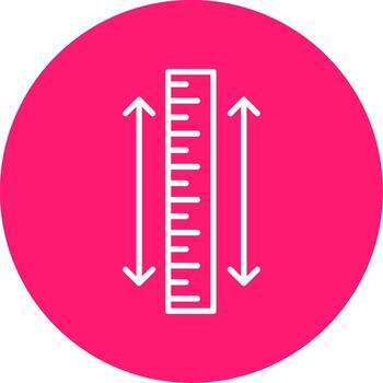 Measuring Ruler Scale Multi Color Circle vector