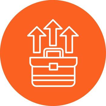 Merit Based Promotion Multi Color Circle vector