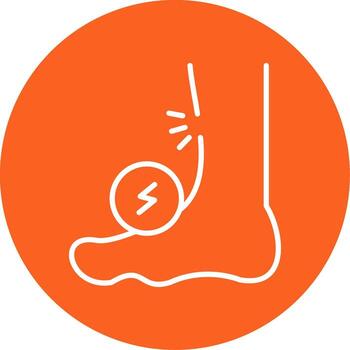 Shin Bone Ache Multi Color Circle vector