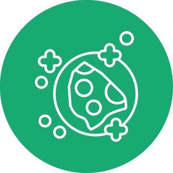 Iron Core Meteorite Multi Color Circle vector