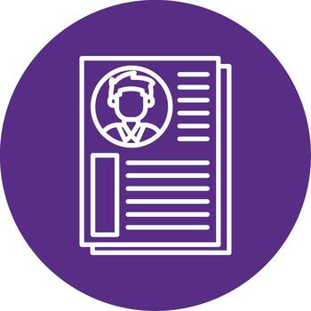 Employee Profile Data Multi Color Circle vector