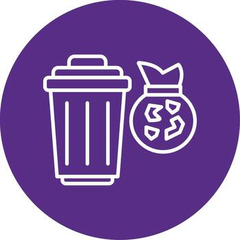 Material Recovery Process Multi Color Circle vector