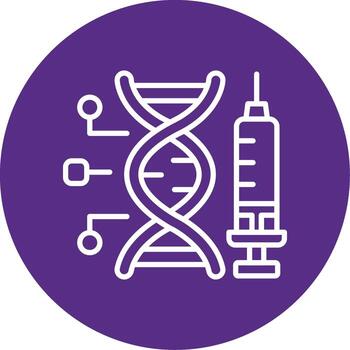 Genetic Modification Technique Multi Color Circle vector