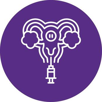 Artificial Insemination Process Multi Color Circle vector