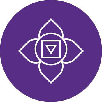 Muladhara Root Chakra Multi Color Circle vector