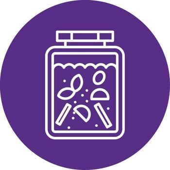 Red Curry Paste Multi Color Circle vector