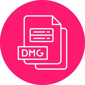 Mac DMG File Multi Color Circle vector