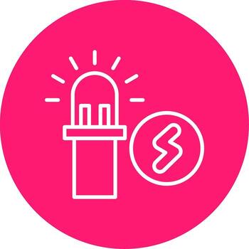 Semiconductor Diode Device Multi Color Circle vector