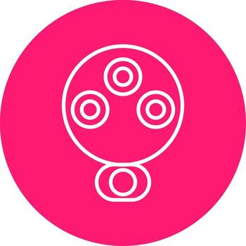 gigabyte datos gb multi color circulo vector