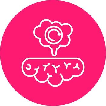 Brain Loading Symbol Multi Color Circle vector