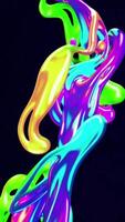 Dynamic Colorful Flowing Shape Background Loop video