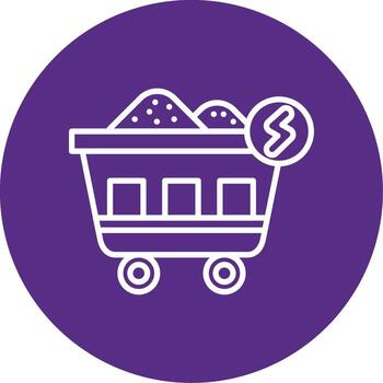 Coal Based Energy Multi Color Circle vector