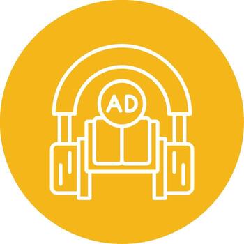 digital audio libro multi color circulo vector