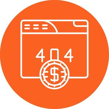 Page Not Found Multi Color Circle vector