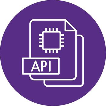 API Script File Multi Color Circle vector