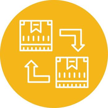 Stock Rotation Management Method Multi Color Circle vector