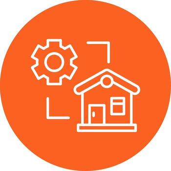 Device Configuration Settings Multi Color Circle vector