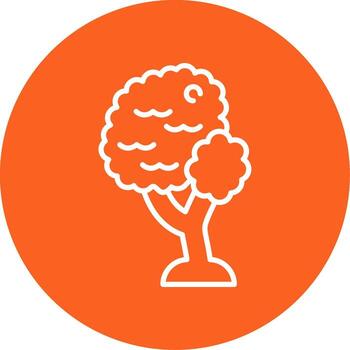 enebro baya árbol multi color circulo vector