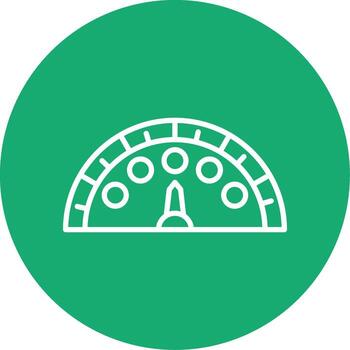 Vehicle Speedometer Dial Multi Color Circle vector