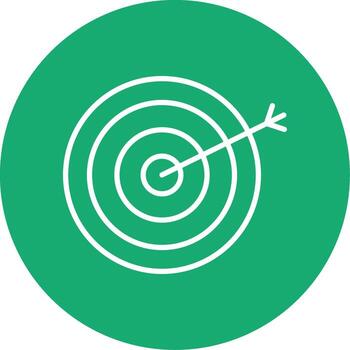Target Shooting Game Multi Color Circle vector