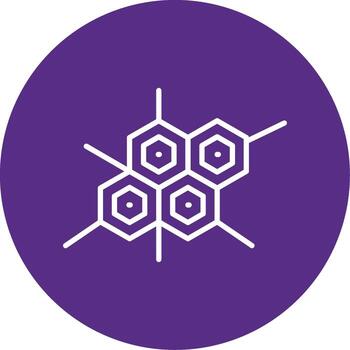 Nucleotide DNA Base Multi Color Circle vector