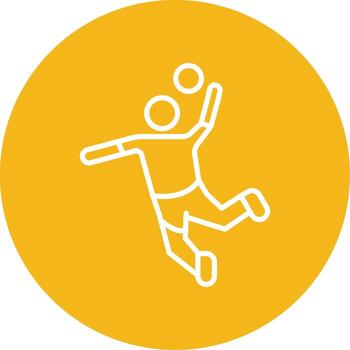 Handball Team Huddle Multi Color Circle vector