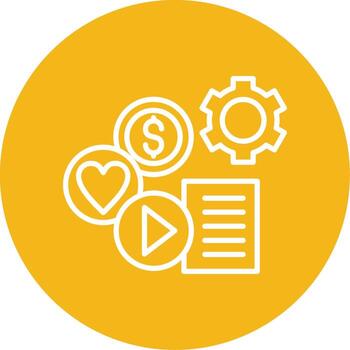 empresa base de datos sistema multi color circulo vector