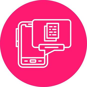 Mobile File Manager Multi Color Circle vector