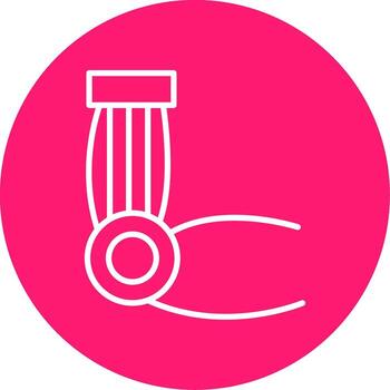 general protésico dispositivo multi color circulo vector