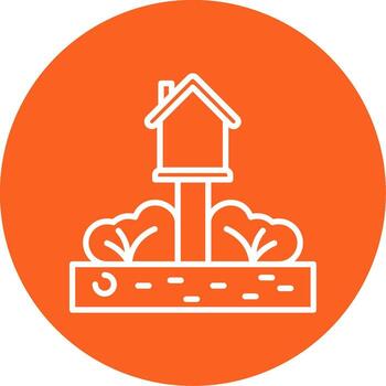 Residential Plot Location Multi Color Circle vector