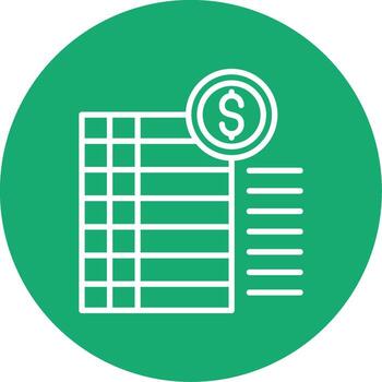 Accounting Department Report Multi Color Circle vector