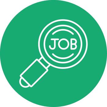 Digital OnGlyph Profile Multi Color Circle vector