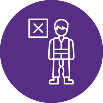 Harsh Disapproval Look Multi Color Circle vector