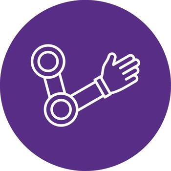 ajustable protésico codo multi color circulo vector