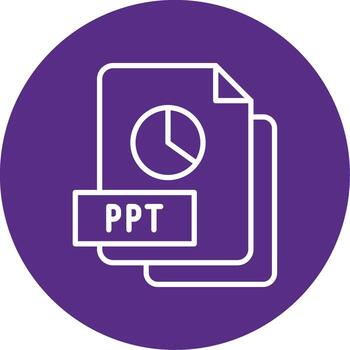 PowerPoint PPT File Multi Color Circle vector