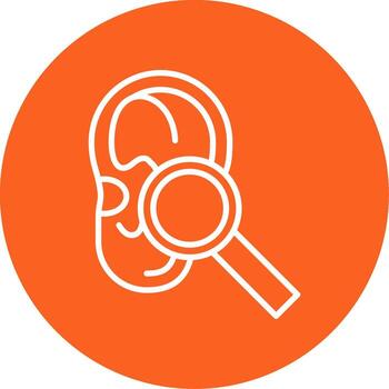 sano oído función multi color circulo vector