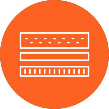 múltiple colchón capas multi color circulo vector