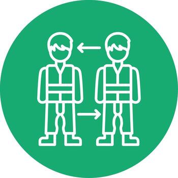 Deep Caring Empathy Multi Color Circle vector