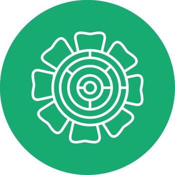 confuso mental laberinto multi color circulo vector