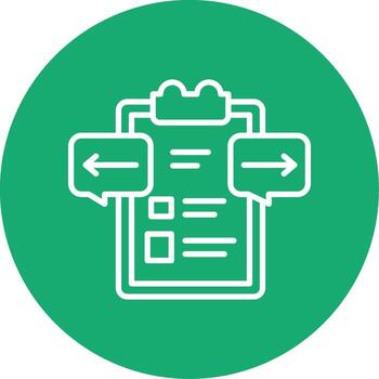 Product Testing Quality Icon Multi Color Circle vector