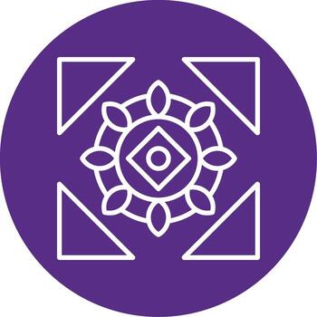 Mandala Abstract Symbol Multi Color Circle vector