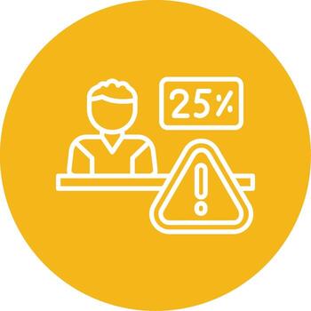 Quarter Progress Complete Multi Color Circle vector