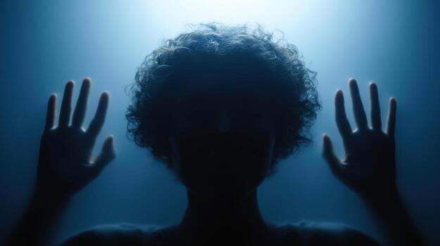 Trapped in darkness conceptual art of freedom struggles in a mystical underwater photo